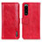 Leather Case Stands Flip Cover Holder M11L for Sony Xperia 5 III SO-53B Red