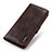 Leather Case Stands Flip Cover Holder M11L for Xiaomi Mi 10S 5G Brown