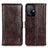 Leather Case Stands Flip Cover Holder M11L for Xiaomi Mi 11T Pro 5G Brown