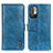 Leather Case Stands Flip Cover Holder M11L for Xiaomi POCO M3 Pro 5G Blue