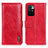 Leather Case Stands Flip Cover Holder M11L for Xiaomi Redmi 10 4G Red