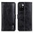 Leather Case Stands Flip Cover Holder M11L for Xiaomi Redmi Note 11 4G (2021) Black