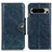 Leather Case Stands Flip Cover Holder M12L for Google Pixel 8 Pro 5G Blue