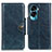 Leather Case Stands Flip Cover Holder M12L for Huawei Honor 90 Lite 5G Blue