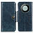 Leather Case Stands Flip Cover Holder M12L for Huawei Mate 60 Pro Blue