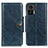 Leather Case Stands Flip Cover Holder M12L for Motorola Moto Edge 30 Lite 5G Blue