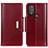Leather Case Stands Flip Cover Holder M12L for Motorola Moto G Power (2022) Red