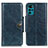 Leather Case Stands Flip Cover Holder M12L for Motorola Moto G22 Blue