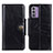 Leather Case Stands Flip Cover Holder M12L for Nokia G42 5G Black