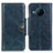 Leather Case Stands Flip Cover Holder M12L for Nokia X100 5G Blue