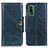 Leather Case Stands Flip Cover Holder M12L for Nokia XR21 Blue