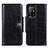 Leather Case Stands Flip Cover Holder M12L for Oppo F19 Pro+ Plus 5G Black