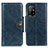 Leather Case Stands Flip Cover Holder M12L for Oppo F19 Pro+ Plus 5G Blue