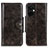 Leather Case Stands Flip Cover Holder M12L for Oppo K11x 5G Brown