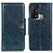 Leather Case Stands Flip Cover Holder M12L for Oppo Reno5 A Blue