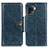Leather Case Stands Flip Cover Holder M12L for Oppo Reno5 F Blue