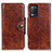 Leather Case Stands Flip Cover Holder M12L for Realme 8 5G Brown