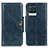 Leather Case Stands Flip Cover Holder M12L for Realme 8 Pro Blue