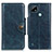 Leather Case Stands Flip Cover Holder M12L for Realme C21 Blue