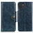 Leather Case Stands Flip Cover Holder M12L for Samsung Galaxy A03 Blue