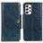 Leather Case Stands Flip Cover Holder M12L for Samsung Galaxy A53 5G Blue