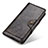 Leather Case Stands Flip Cover Holder M12L for Samsung Galaxy A72 4G Bronze