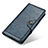 Leather Case Stands Flip Cover Holder M12L for Samsung Galaxy F02S SM-E025F Blue