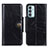 Leather Case Stands Flip Cover Holder M12L for Samsung Galaxy F23 5G Black