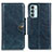 Leather Case Stands Flip Cover Holder M12L for Samsung Galaxy F23 5G Blue