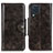 Leather Case Stands Flip Cover Holder M12L for Samsung Galaxy M32 4G Bronze