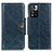 Leather Case Stands Flip Cover Holder M12L for Xiaomi Mi 11i 5G (2022) Blue