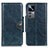 Leather Case Stands Flip Cover Holder M12L for Xiaomi Mi 12T Pro 5G Blue