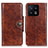 Leather Case Stands Flip Cover Holder M12L for Xiaomi Mi 13 5G Brown