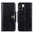 Leather Case Stands Flip Cover Holder M12L for Xiaomi Poco C51 Black