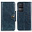 Leather Case Stands Flip Cover Holder M12L for Xiaomi Redmi K50 5G Blue