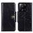 Leather Case Stands Flip Cover Holder M12L for Xiaomi Redmi K60 Ultra 5G Black