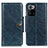 Leather Case Stands Flip Cover Holder M12L for Xiaomi Redmi Note 10 Pro 5G Blue