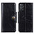 Leather Case Stands Flip Cover Holder M12L for Xiaomi Redmi Note 11 Pro 4G Black