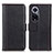 Leather Case Stands Flip Cover Holder M13L for Huawei Honor 50 5G Black