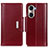 Leather Case Stands Flip Cover Holder M13L for Huawei Honor 60 5G Red