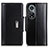 Leather Case Stands Flip Cover Holder M13L for Huawei Nova 9 Pro Black