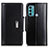 Leather Case Stands Flip Cover Holder M13L for Motorola Moto G60 Black