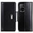 Leather Case Stands Flip Cover Holder M13L for Oppo A94 5G Black