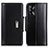 Leather Case Stands Flip Cover Holder M13L for Oppo F19 Black