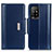 Leather Case Stands Flip Cover Holder M13L for Oppo F19 Pro+ Plus 5G Blue