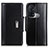 Leather Case Stands Flip Cover Holder M13L for Oppo Reno5 A Black