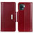 Leather Case Stands Flip Cover Holder M13L for Oppo Reno5 Lite Red