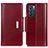 Leather Case Stands Flip Cover Holder M13L for Oppo Reno6 5G Red