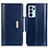 Leather Case Stands Flip Cover Holder M13L for Oppo Reno6 Pro 5G India Blue