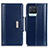 Leather Case Stands Flip Cover Holder M13L for Realme 8 Pro Blue